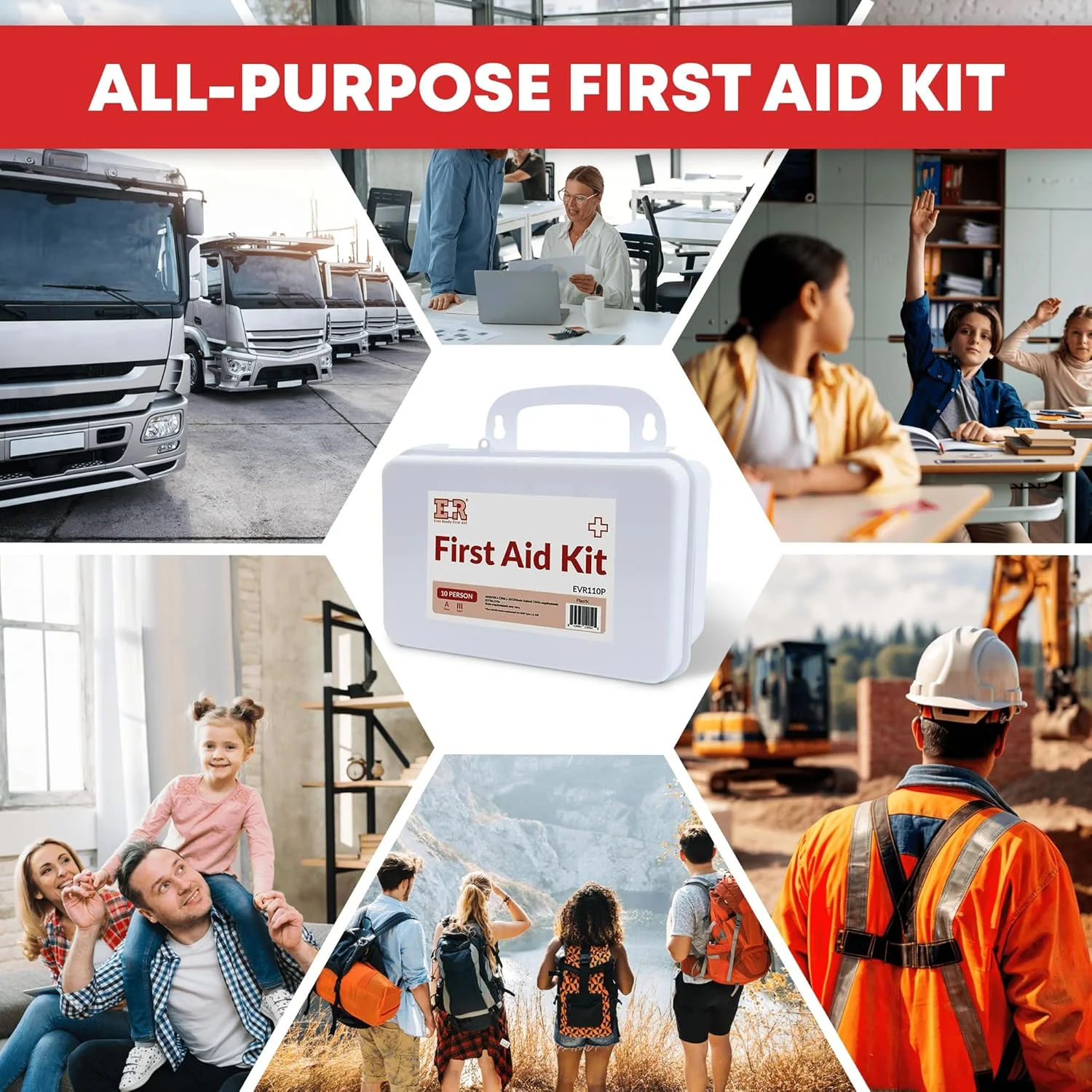 10 Person First Aid Kit –  Type III, ANSI A, OSHA Compliant - Image 6