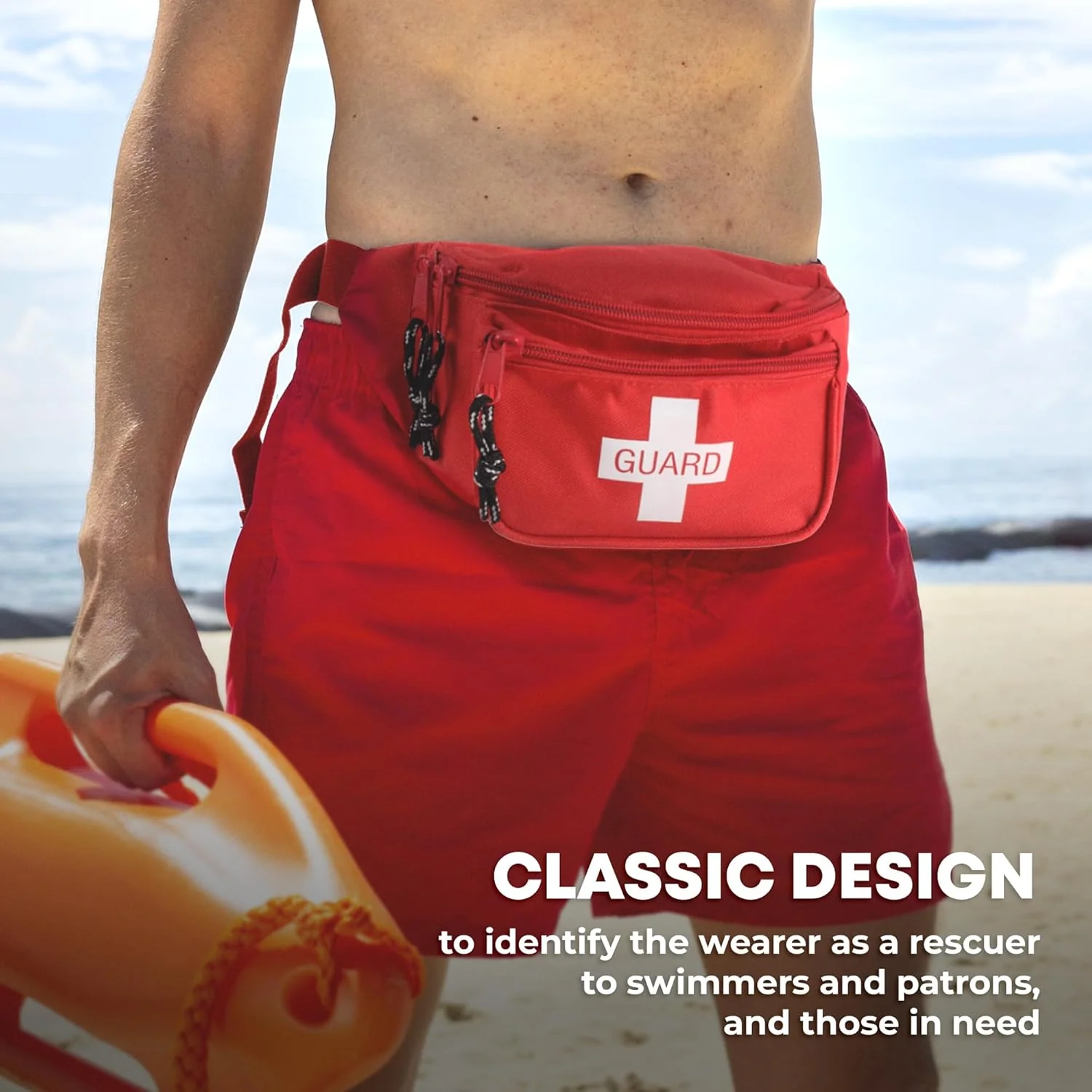 Fully Stocked First Aid Fanny Pack Kit with CPR Masks - 72 Piece Set - Image 5
